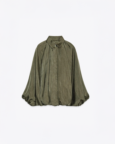 Velora Pleated Bomber