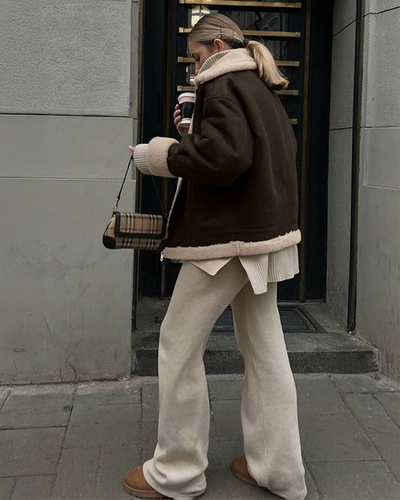Luna Suede Shearling Jacket