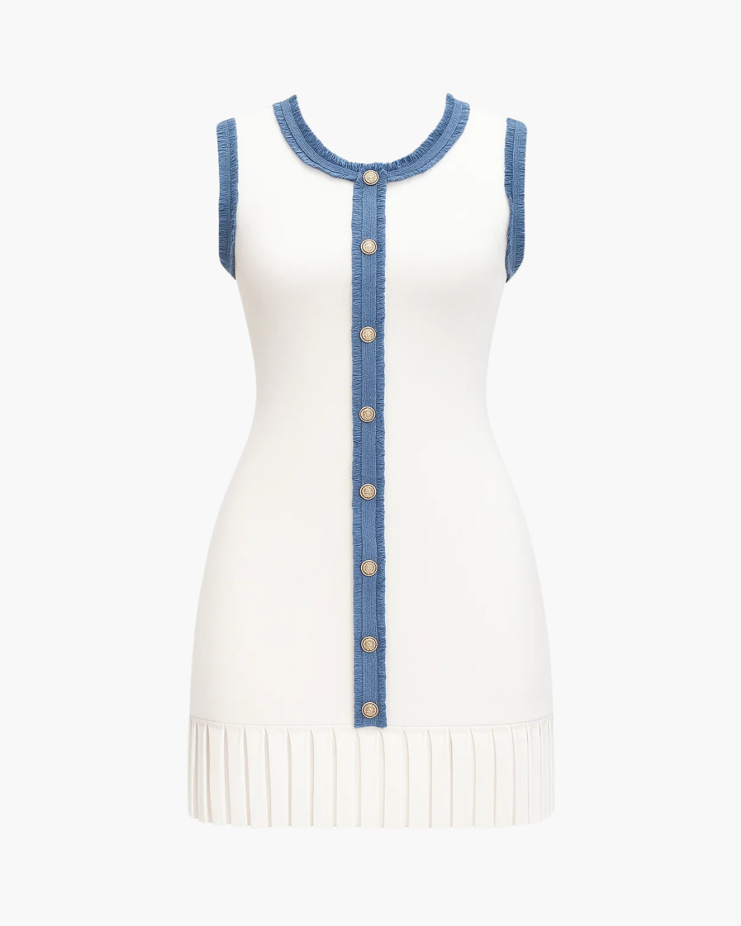 Riviera Knit Button Dress