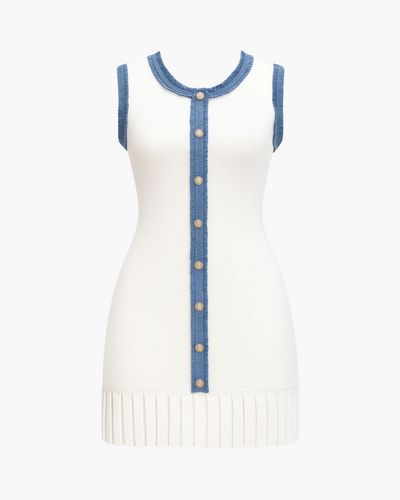 Riviera Knit Button Dress