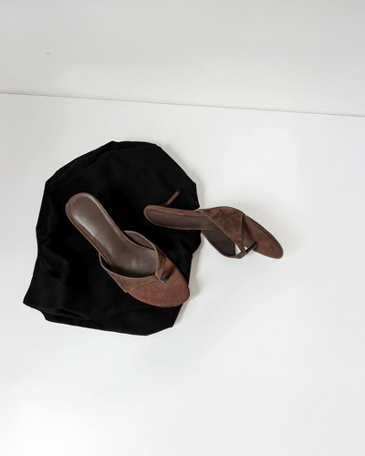 Maison Aurelle Suede Heels