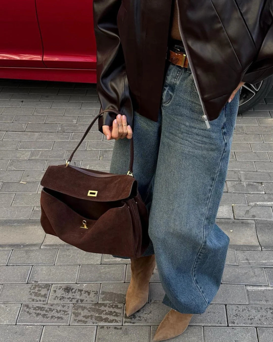 Fenrow Suede Bag