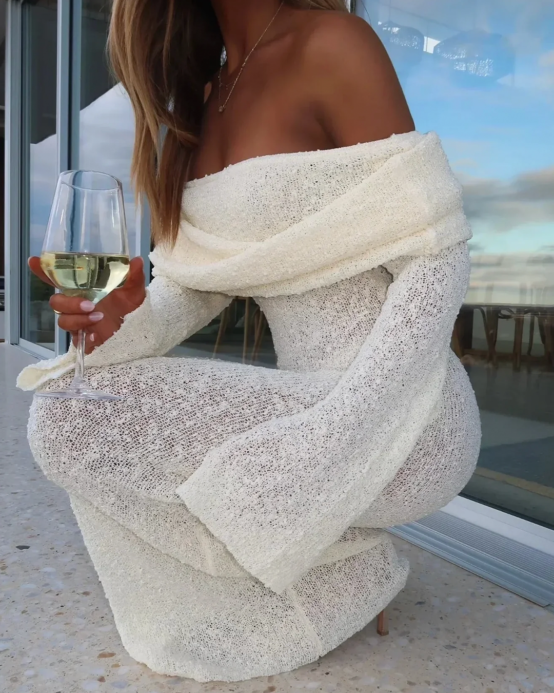 Valencia Off Shoulder Maxi Dress