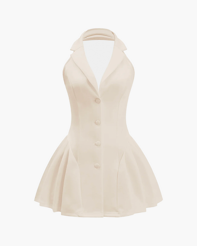 Elise Halter Ruffle Dress