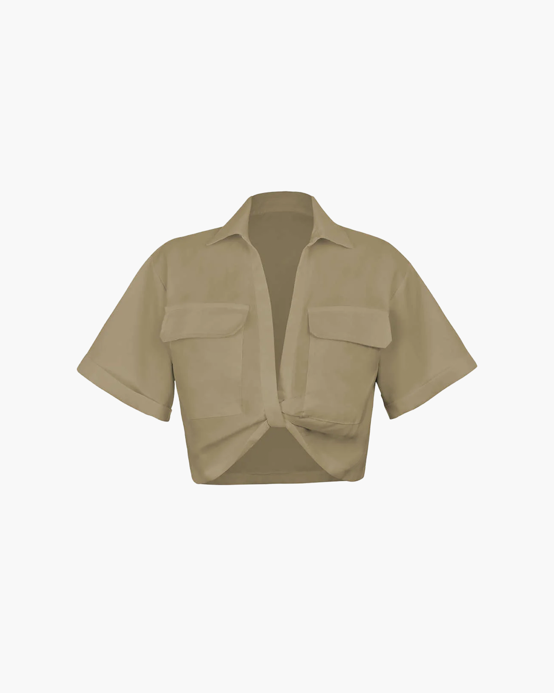 Tess - Basic Pocket Twist Shirt