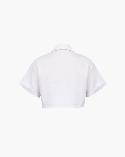 Tess - Basic Pocket Twist Shirt