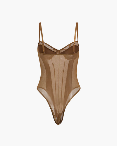 Milou - Mesh Corset Slip Bodysuit