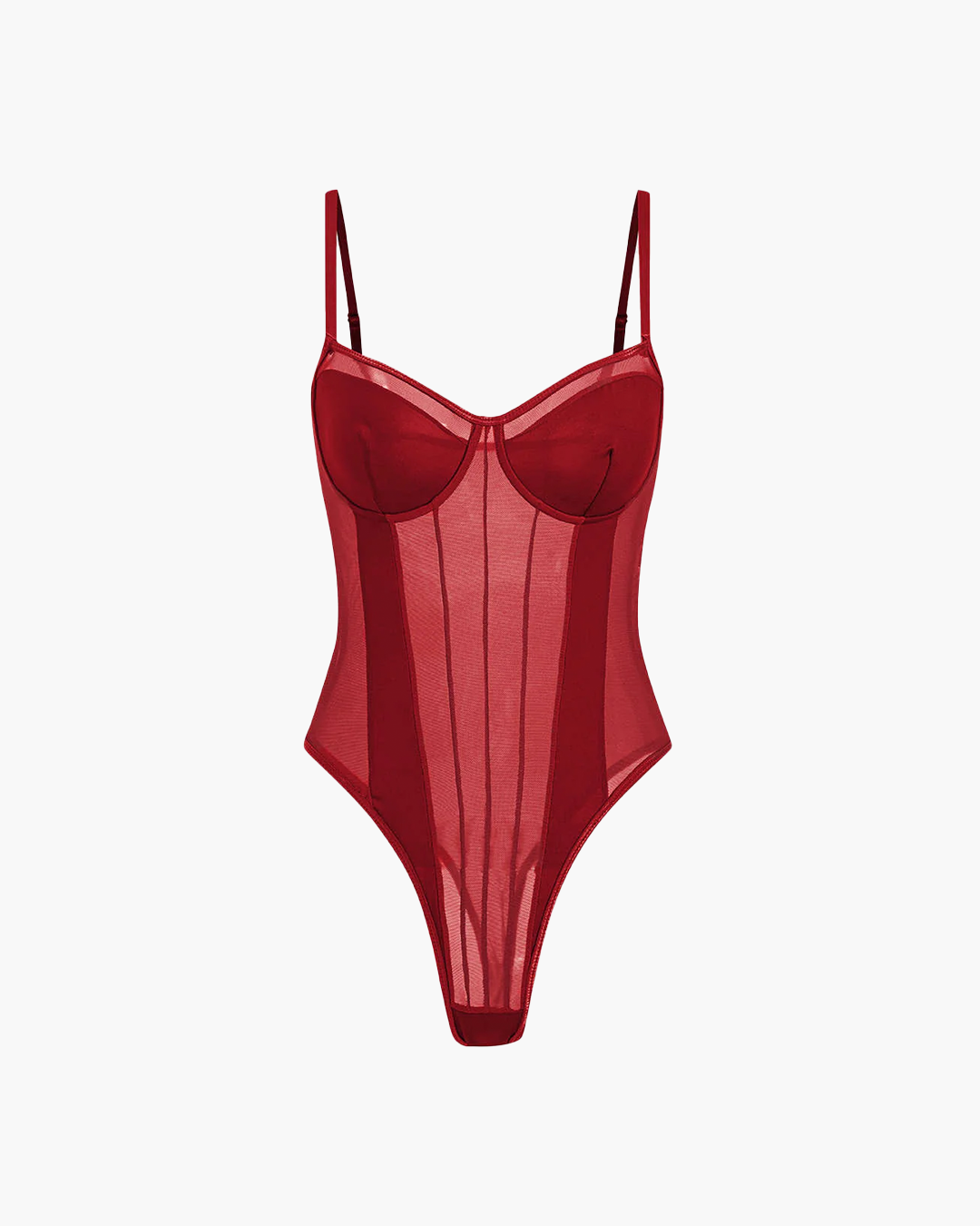Milou - Mesh Corset Slip Bodysuit