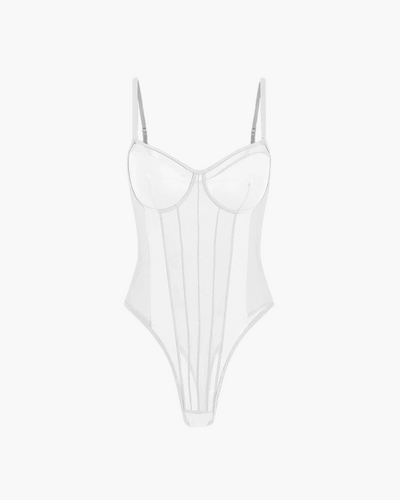 Milou - Mesh Corset Slip Bodysuit