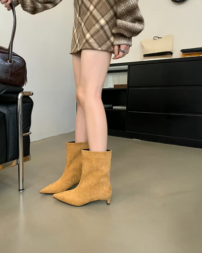 Montrève Suede Heeled Boots