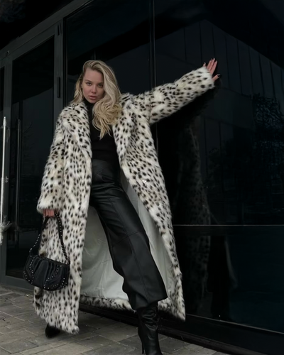 Nova Leopard Faux Fur Coat
