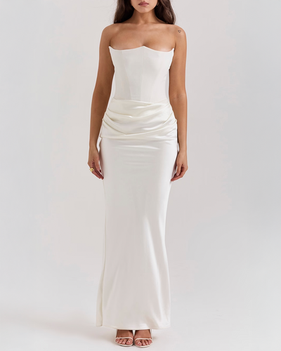 Scarlet Embrace Maxi Dress