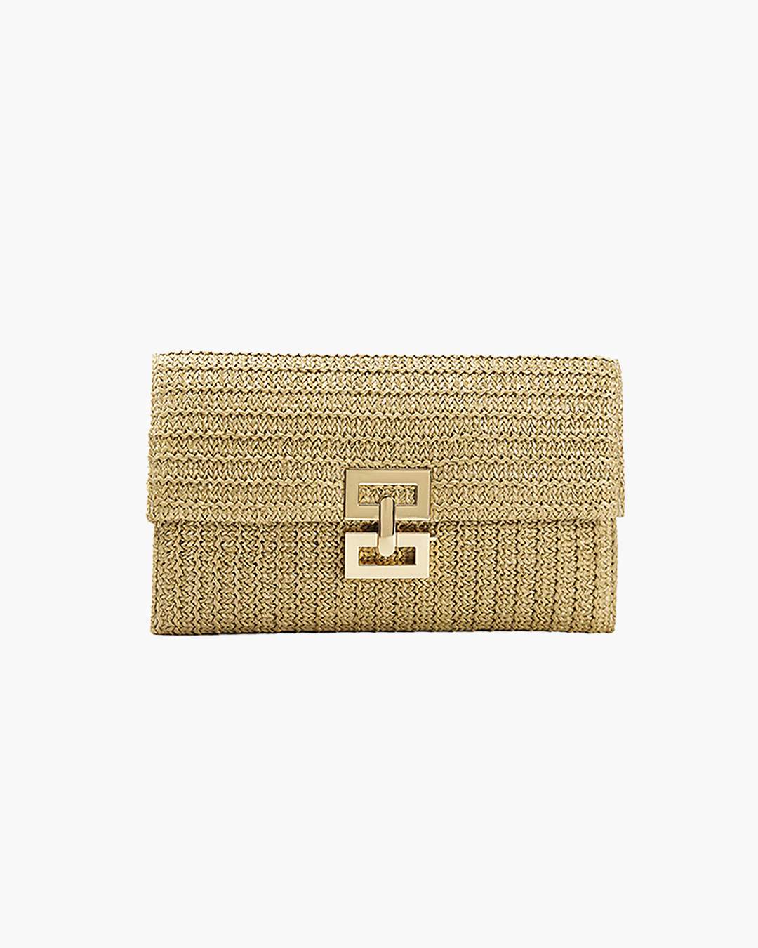 Raffia Weave Clutch Bag