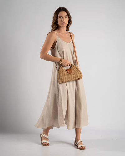 Boho Straw Carryall